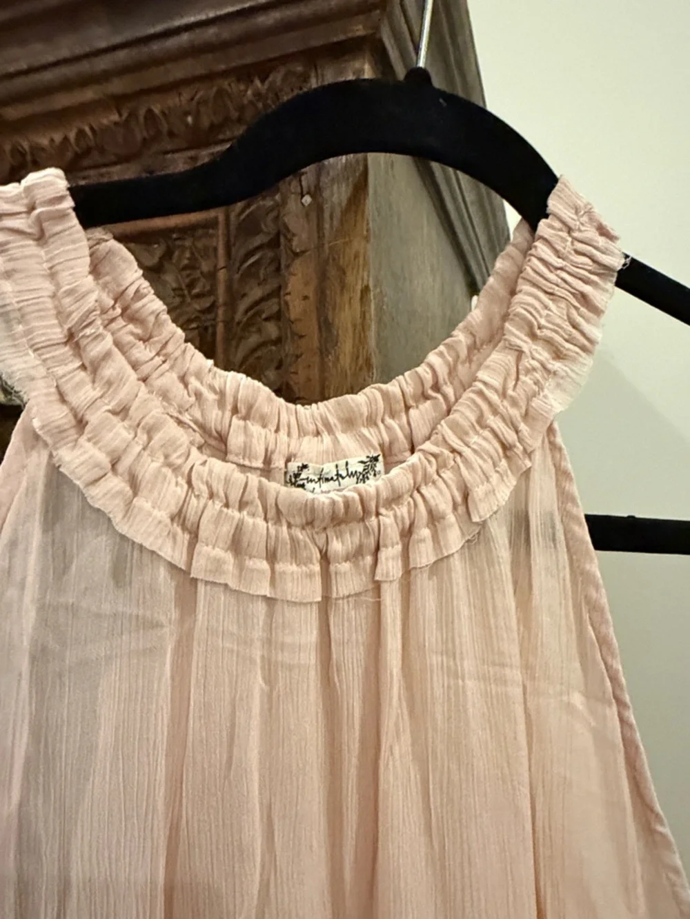 NWT Free People sheer gauze Go Lightly slip dress
